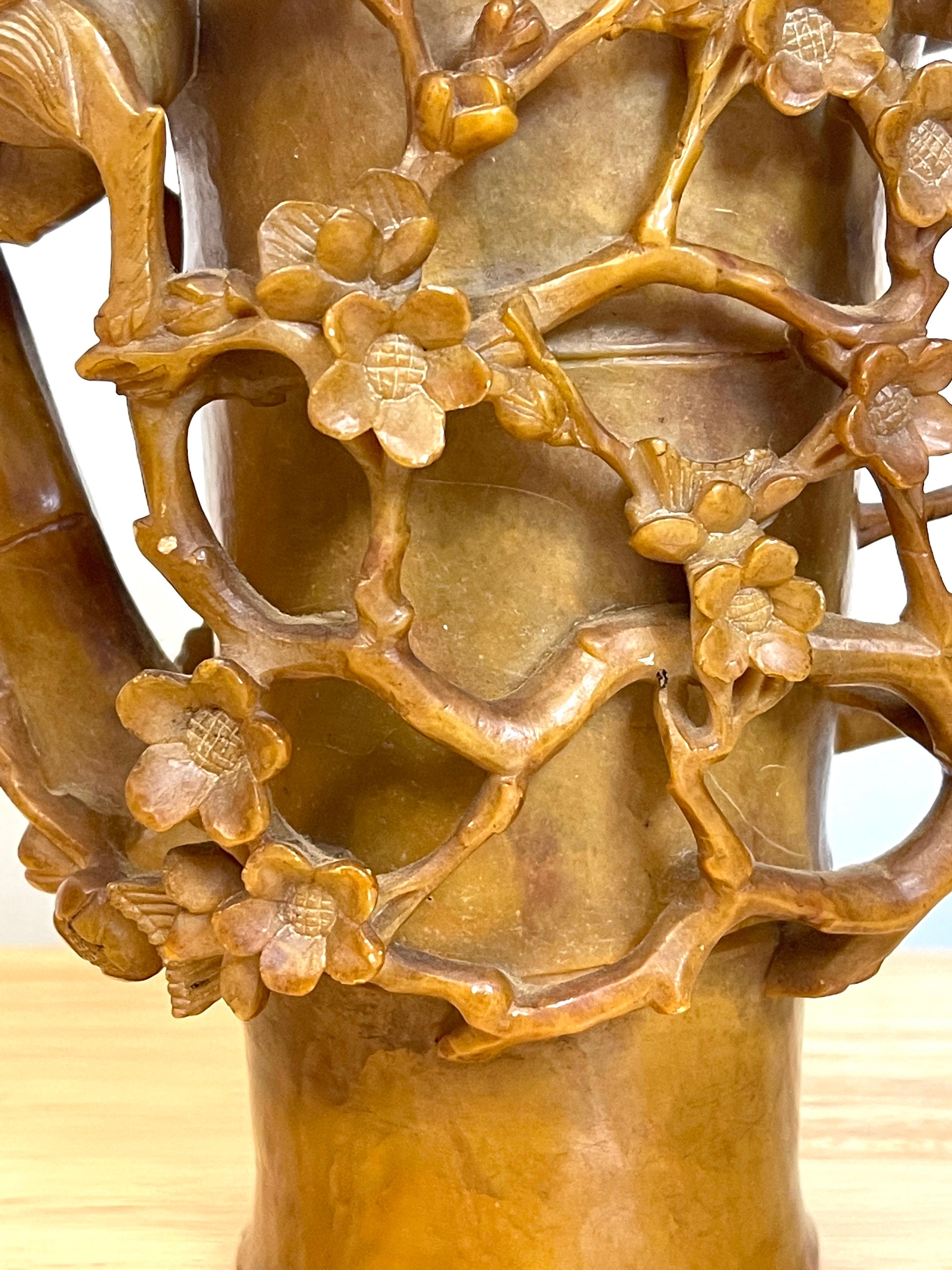 Chinois Scholars/pot à thé en grès finement sculpté d'exportation chinoise en vente