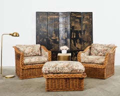 Paravent Coromandel d'exportation chinoise à cinq panneaux, paysage de pagode