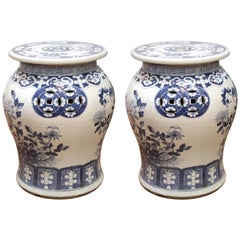 Chinese Export Glazed Ceramic Garden Seats
