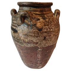 Chinese Export Green-Glazed Stoneware Storage Jar – Ming Dynasty, c. 16th–17th C