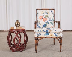 Chinese Export Hardwood Garden Stool or Drinks Table