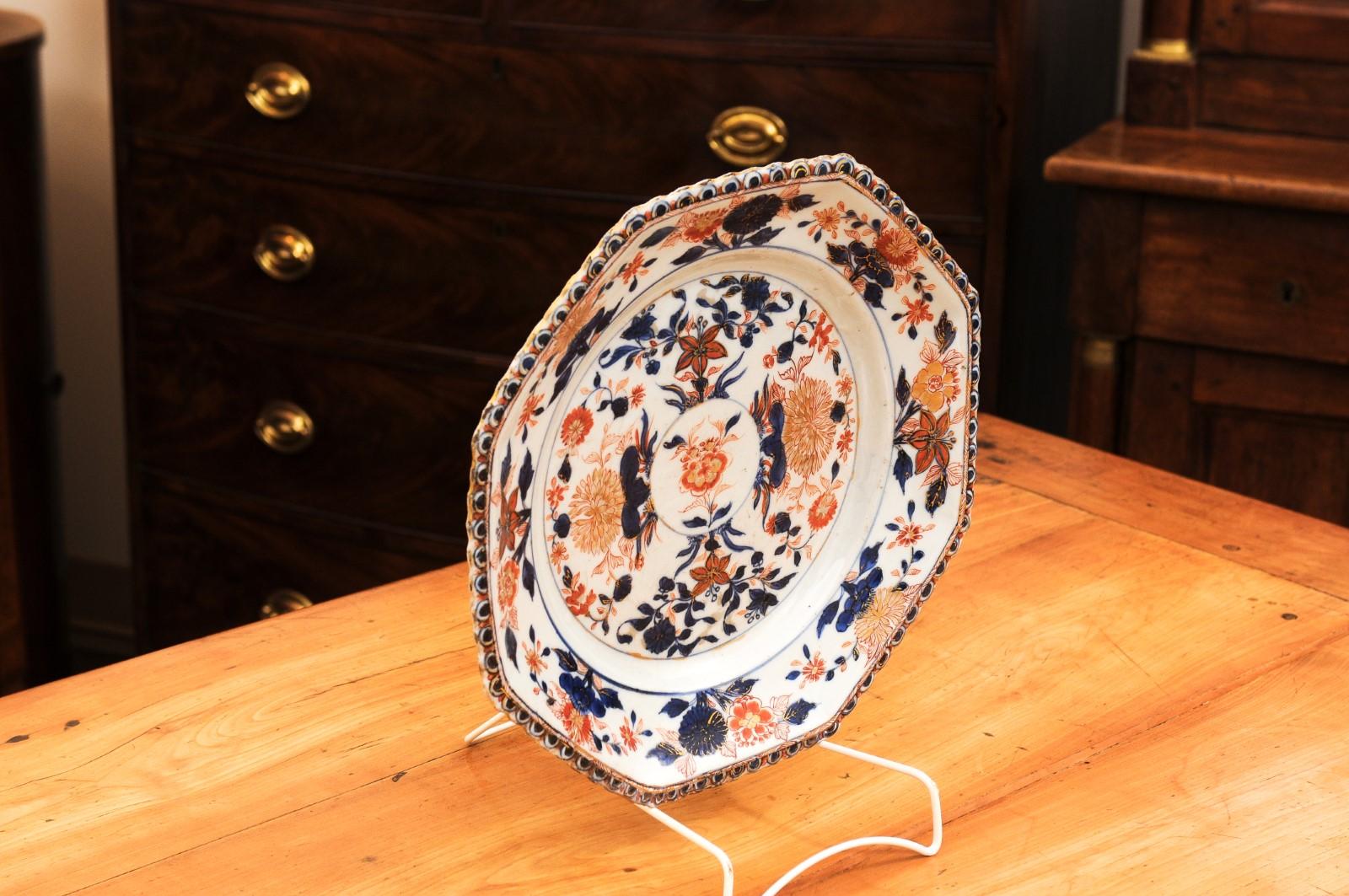 Chinese Export Imari Charger, 18th Century For Sale 7