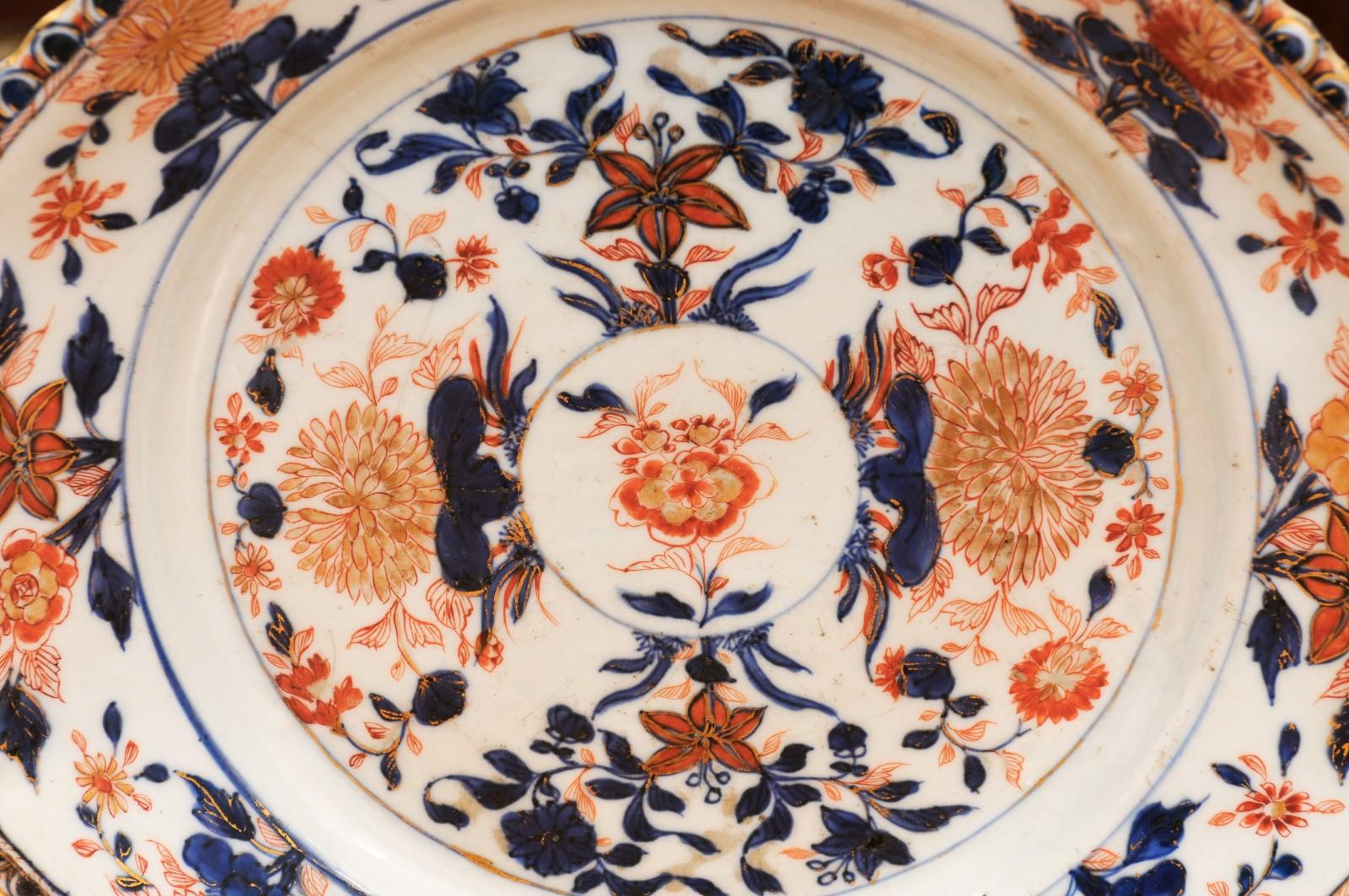 Chinese Export Imari Charger, 18th Century For Sale 4