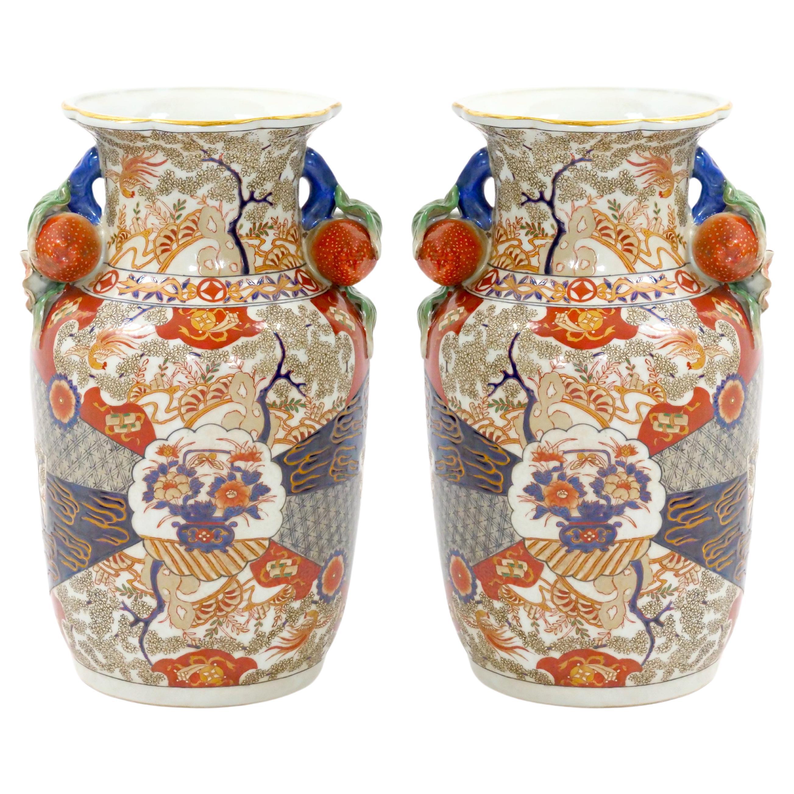 Vase / Urne décoratif en porcelaine Imari Porcelain d'exportation chinoise