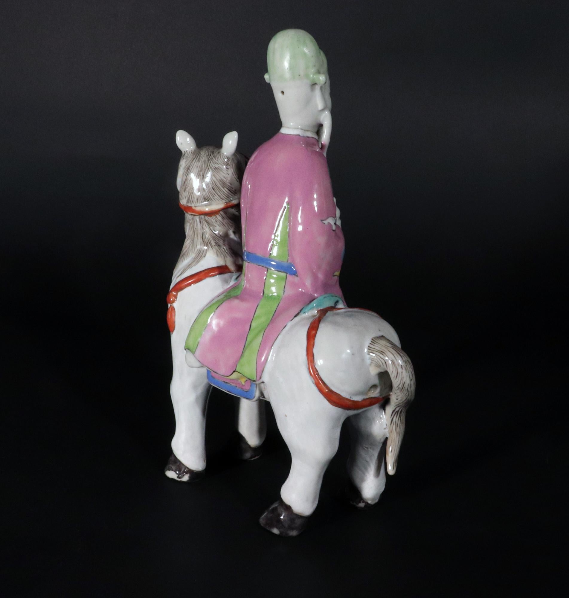 Chinese Export Immortal Figures Mounted on the Back of Animals For Sale 9