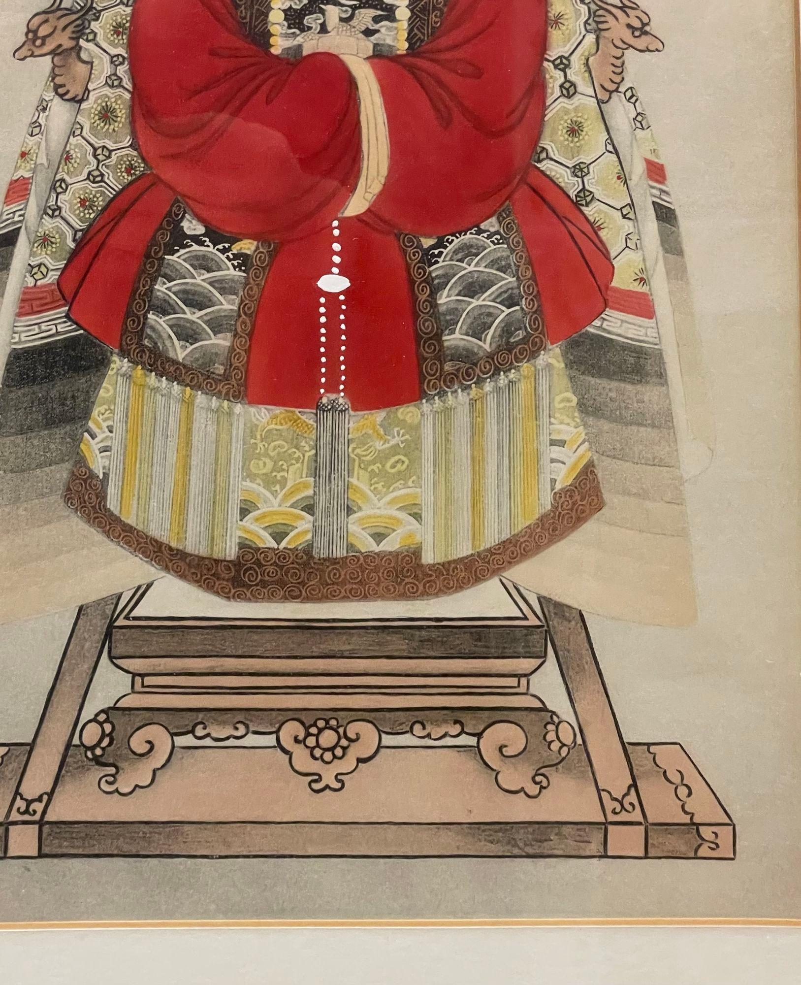Esportazione cinese, inchiostro e grafite, decorazioni da parete cinesi d'epoca, bambù, anni '30 in vendita 3
