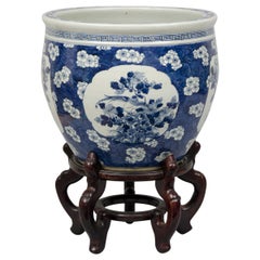 Chinese Export Jardinière or Fish Bowl on Stand, circa 1880