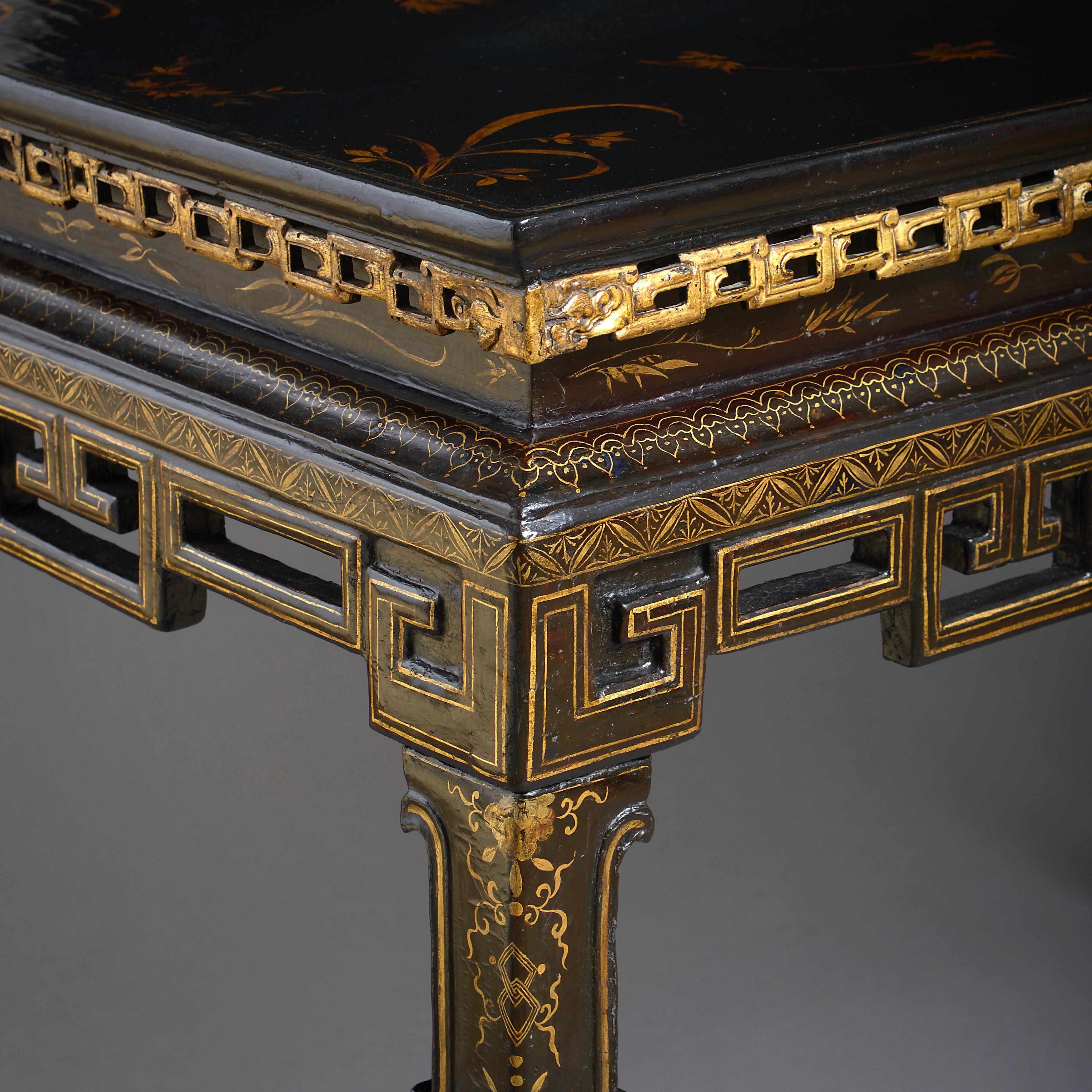 18th Century and Earlier Chinese Export Lacquer Table For Sale