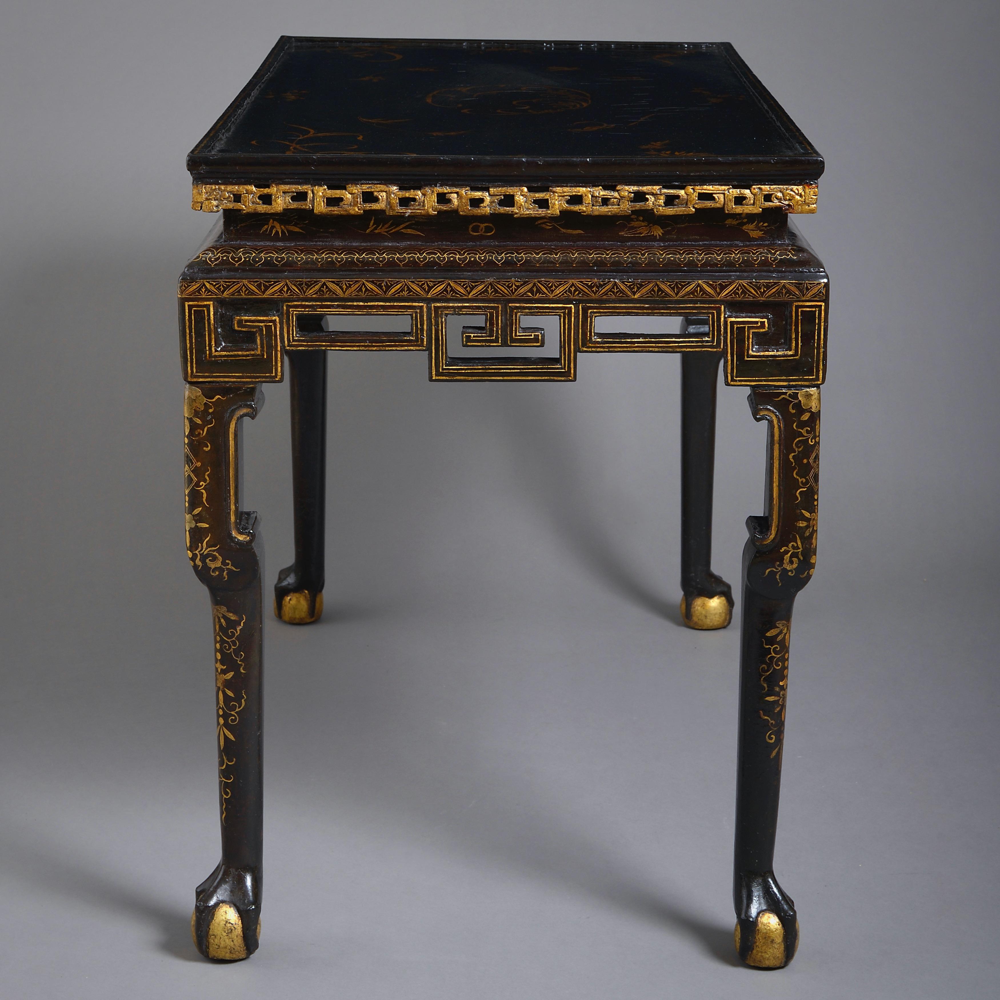 Chinese Export Lacquer Table For Sale 1