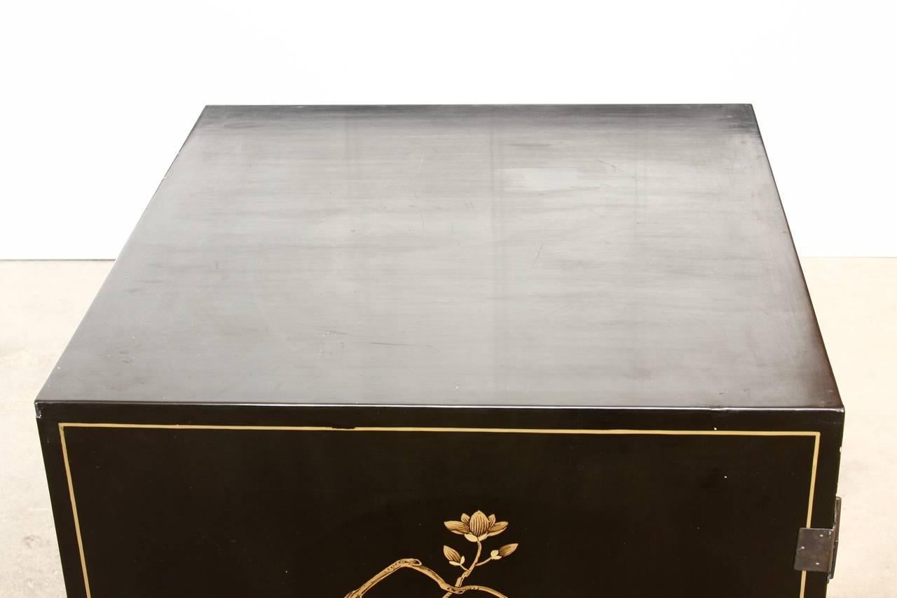 20th Century Chinese Export Lacquered Cabinet or Chest