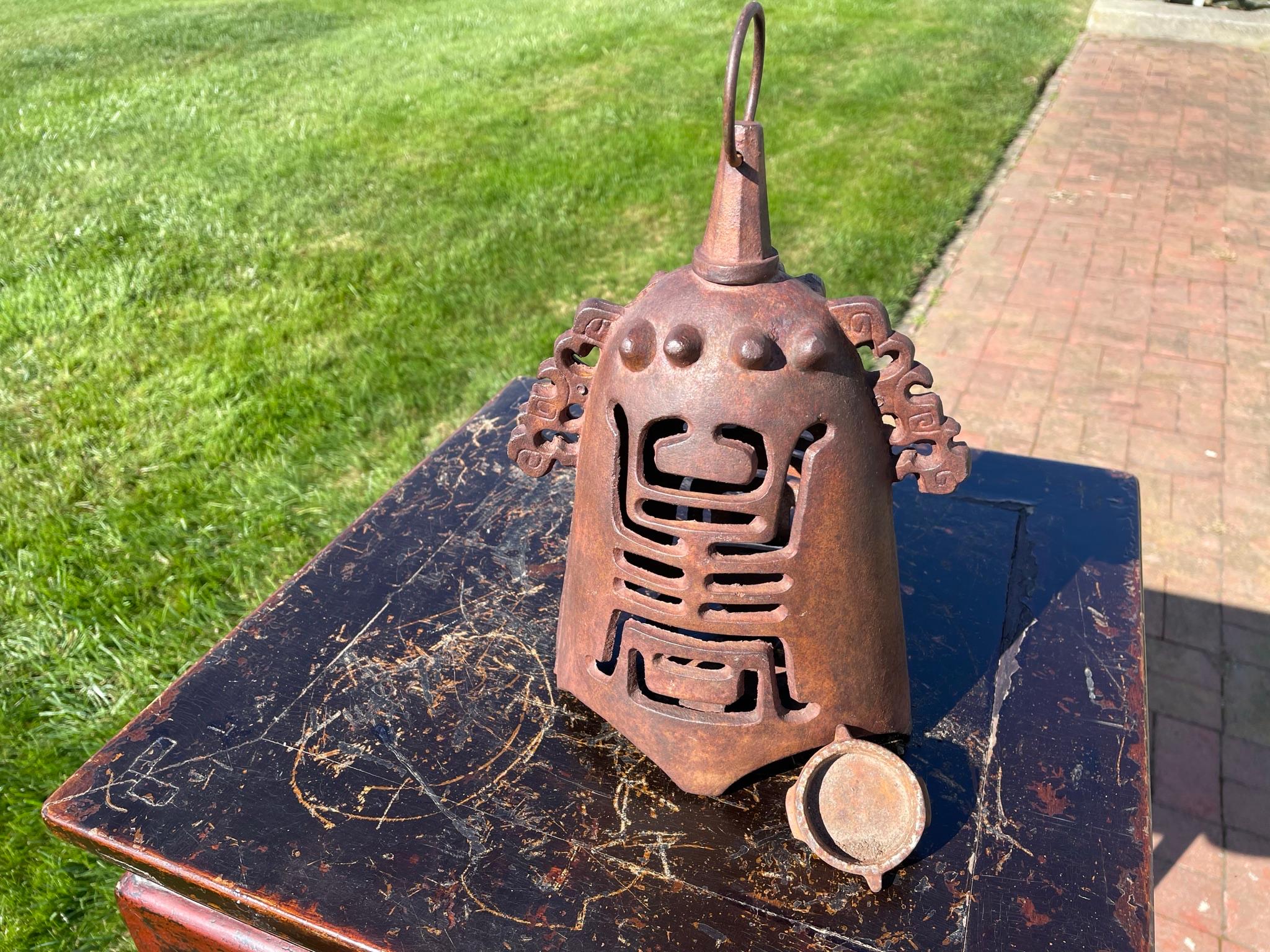 Chinesisches, seltenes Paar symbolische, langlebige, chinesische Vintage-Beleuchtungslaternen im Angebot 2