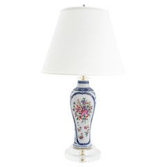 Chinese Export Meiping Vase Mounted as a Lamp