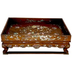 Chinese Export Mother of Pearl Inlaid Opium Stand