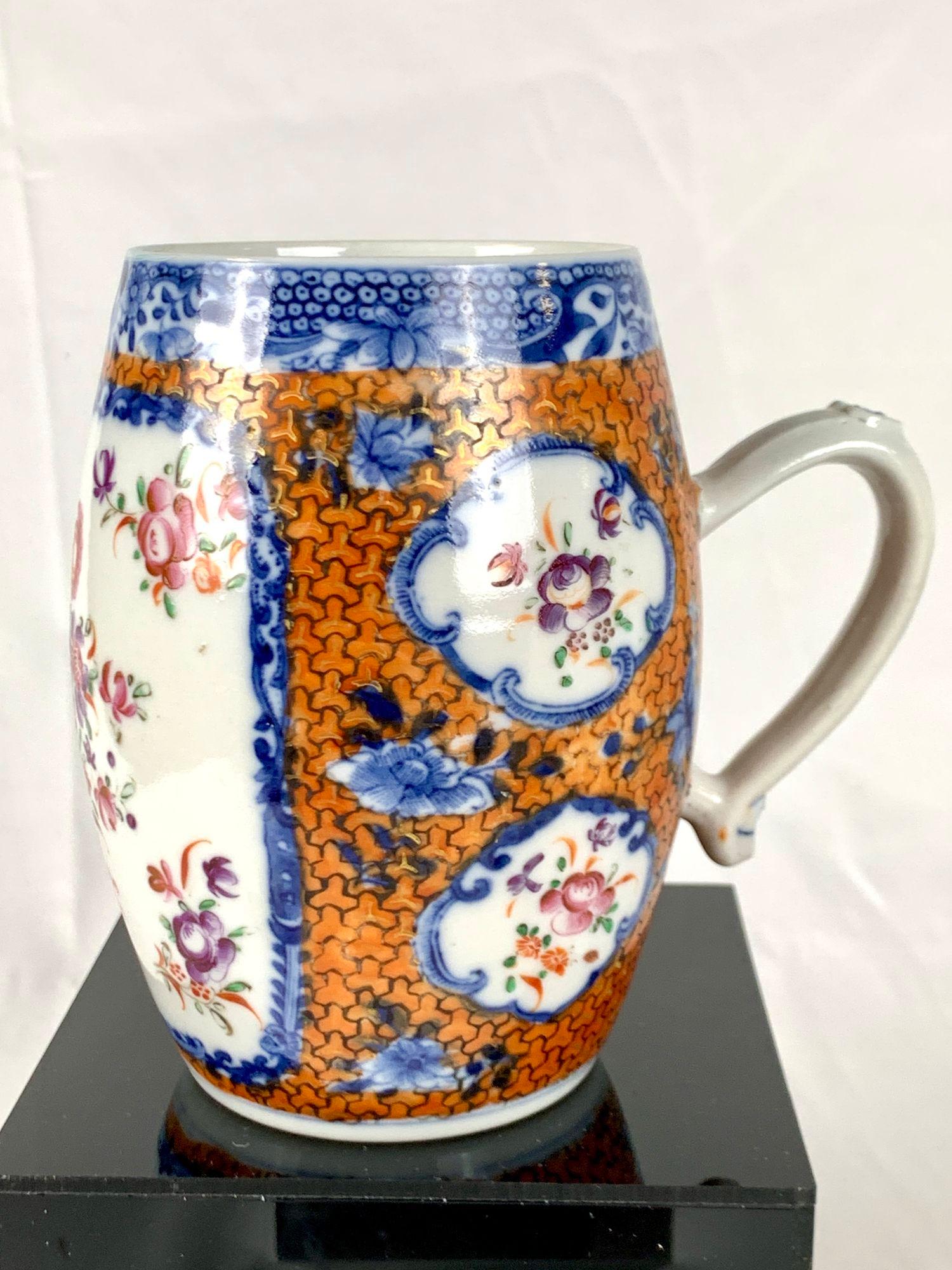 Chinois Tasse d'exportation chinoise peinte à la main, milieu du 19e siècle, vers 1860 en vente