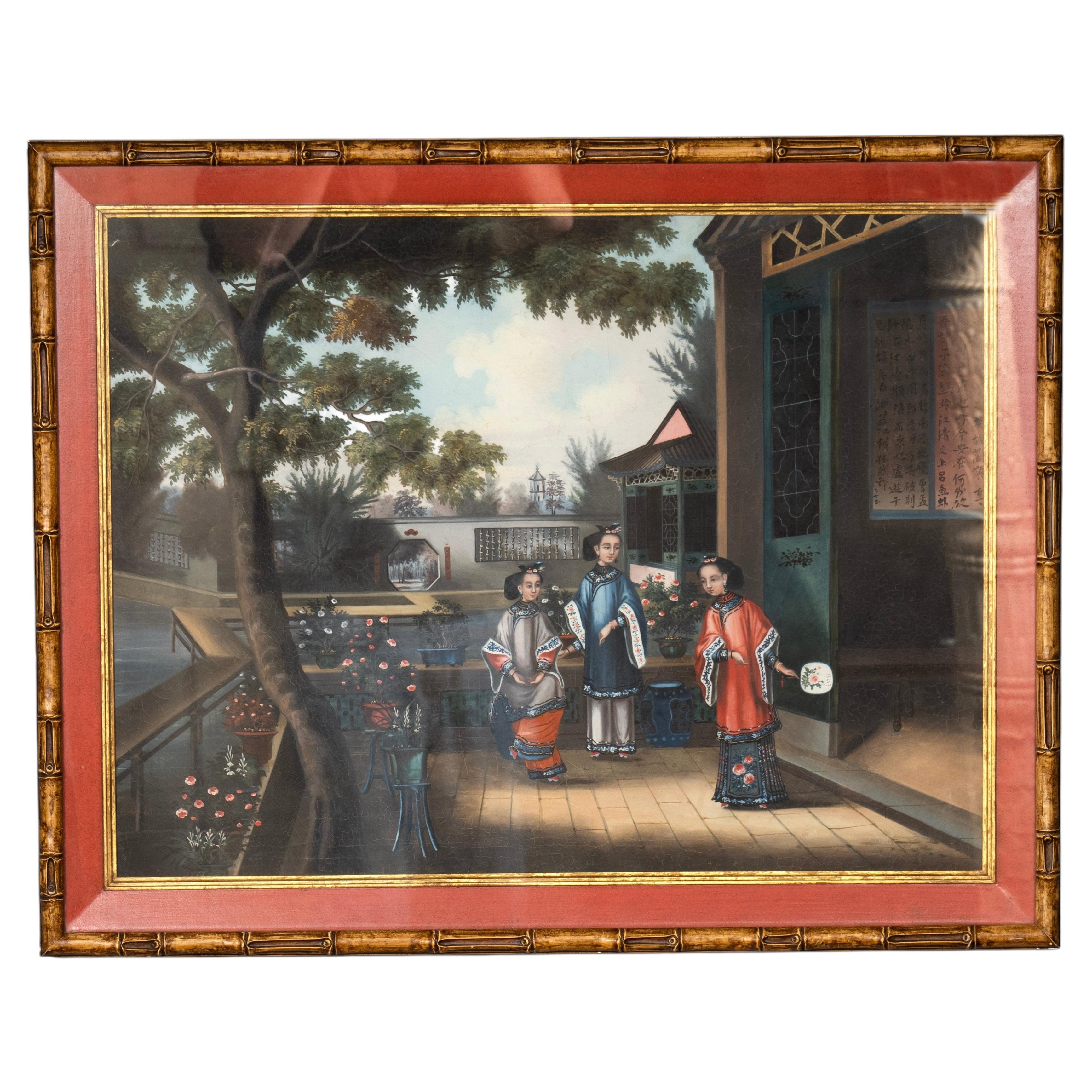 Óleo Sobre Lienzo De Exportación China De Escena De Corte