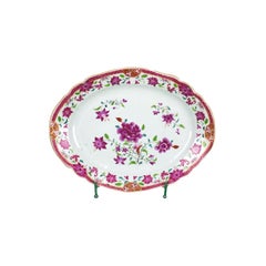 Chinese Export Pair of Platters, Famille Rose, Qianlong '1736-1795'