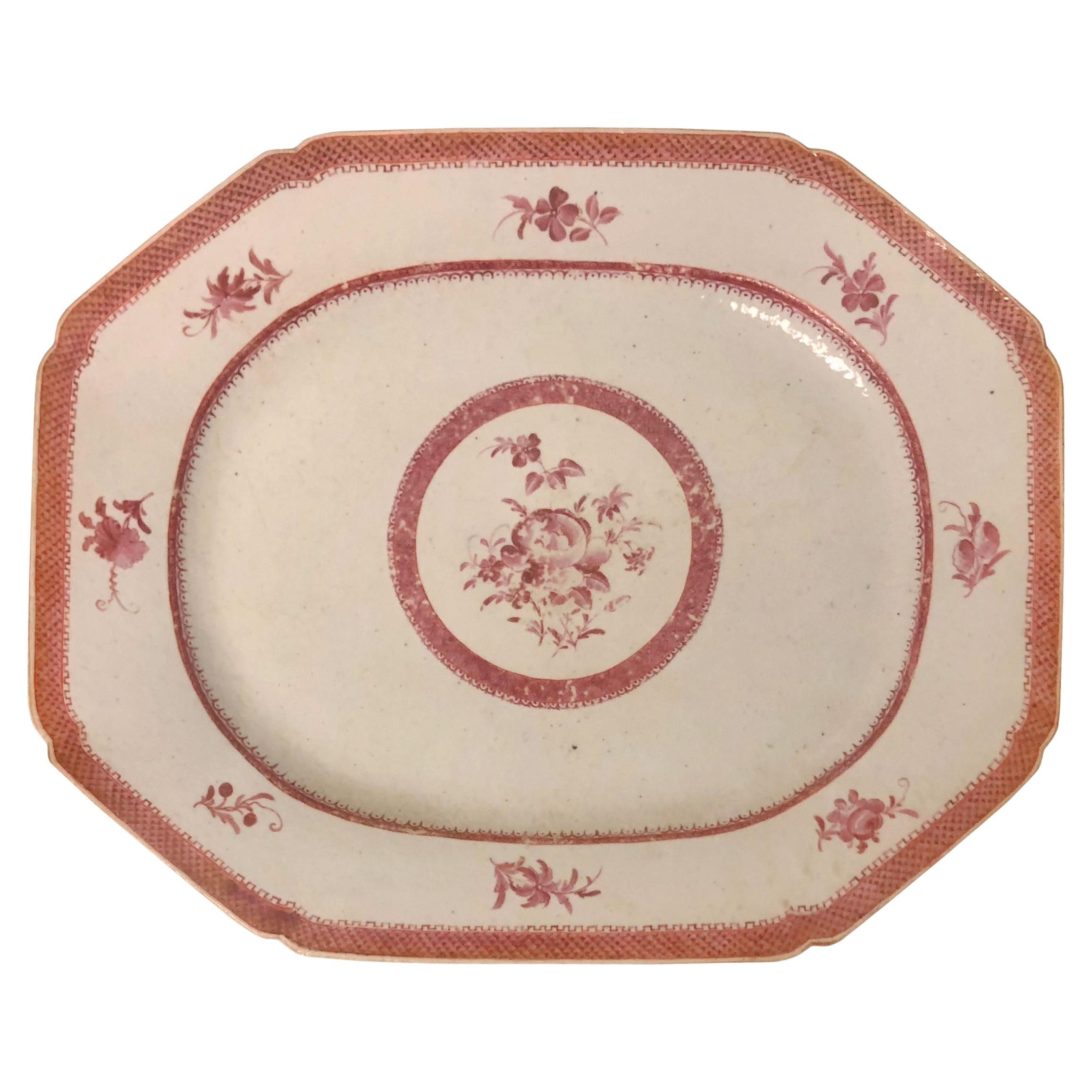 Chinese Export Platter For Sale
