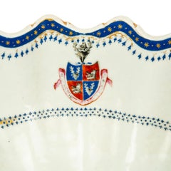 Chinesische Export-Porzellan-Wappenschüssel, Qianlong-Periode, um 1790