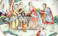 Chinese Export Porcelain Biblical "Rebecca at the Well" Plate