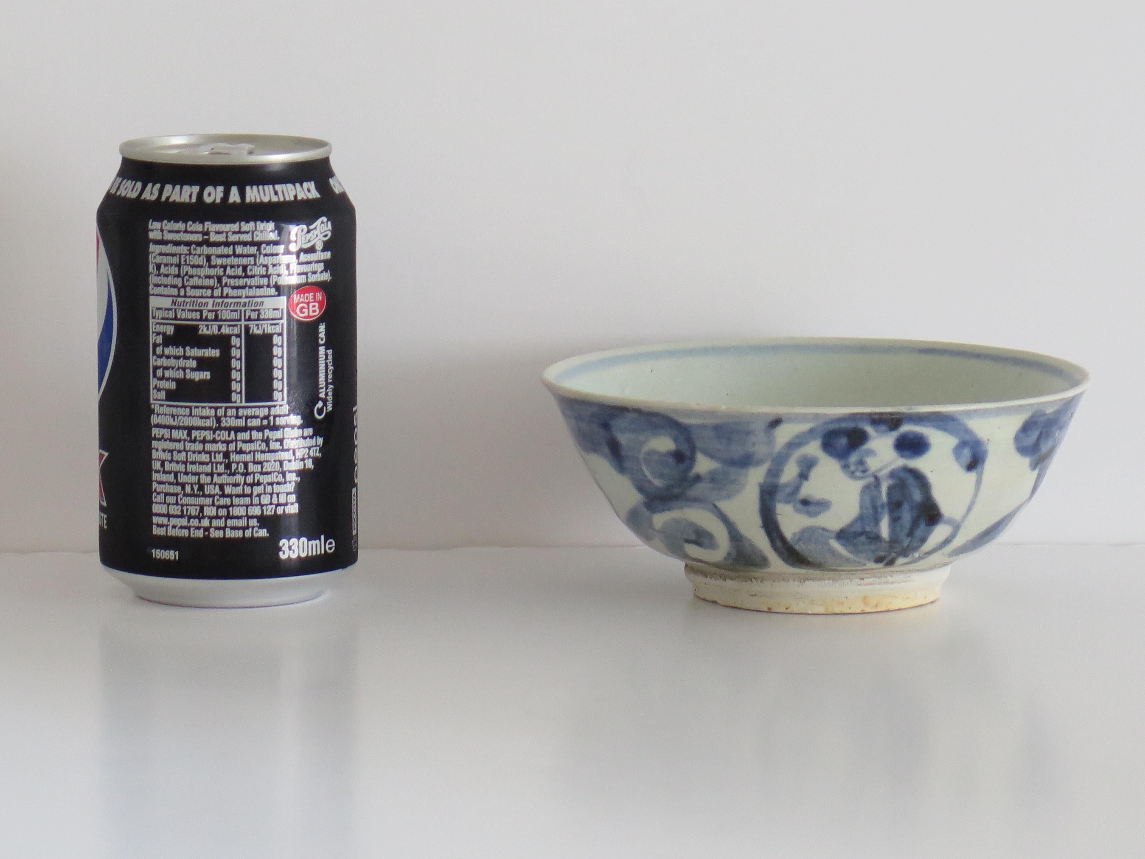 Chinese Export Porcelain Blue & White Bowl, Hatcher Cargo Late Ming, circa 1650 10