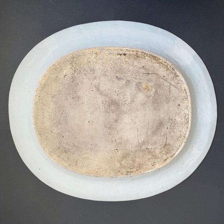 Chinese Export Porcelain Blue and White Massive Dish For Sale at 1stDibs