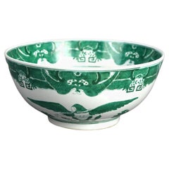 Chinese Export Porcelain Bowl with Eagle Design 20thC
