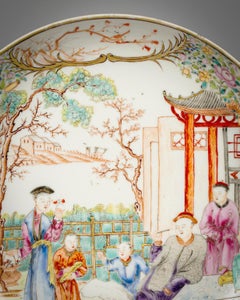Chinesisches Export-Porzellan, runde Schale, um 1760