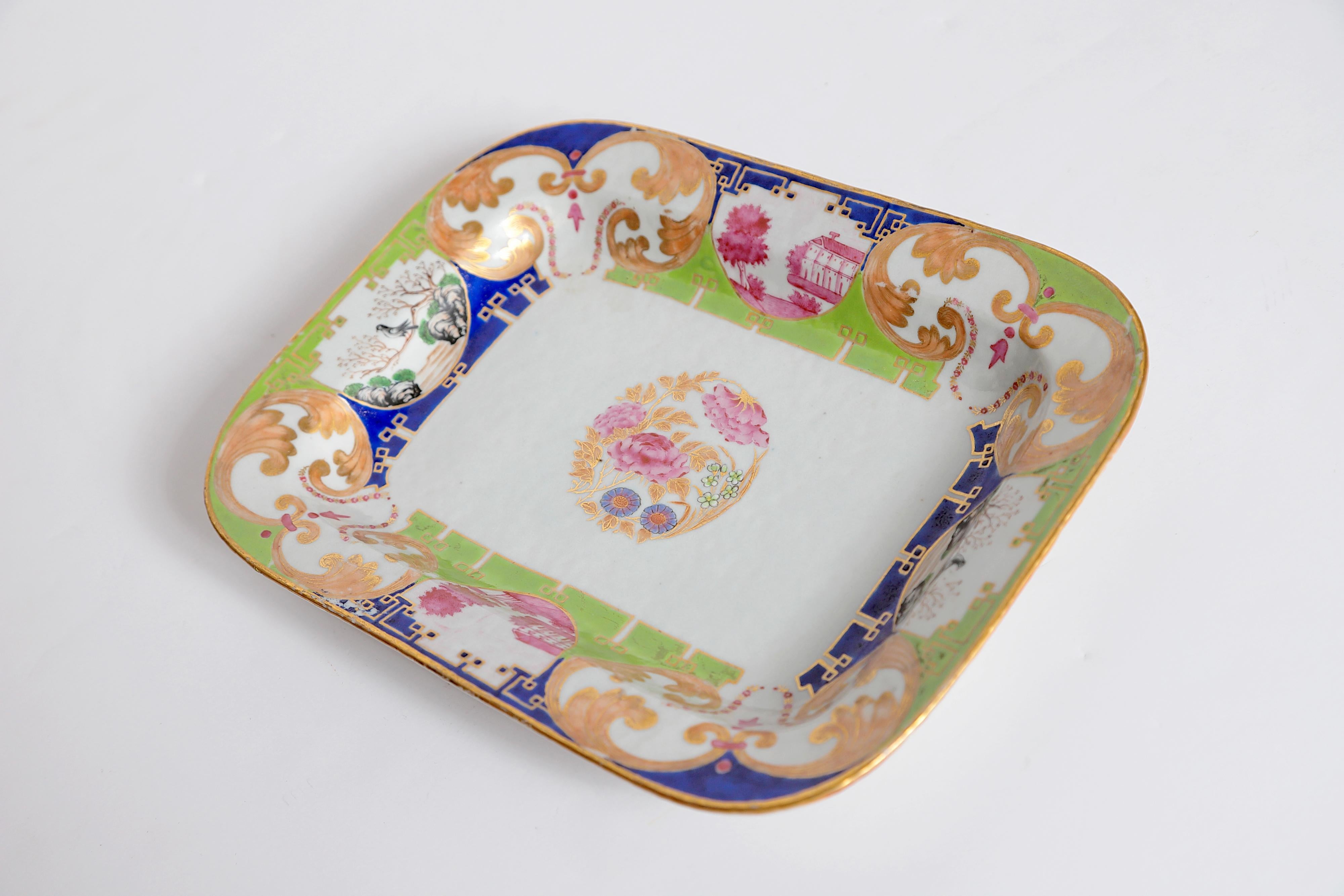 Chinese Export Porcelain Dish or Small Rectangular Platter 5