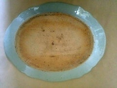 Chinese Export Porcelain Double Peacock Large Oval Pair of Dishes, circa 1765