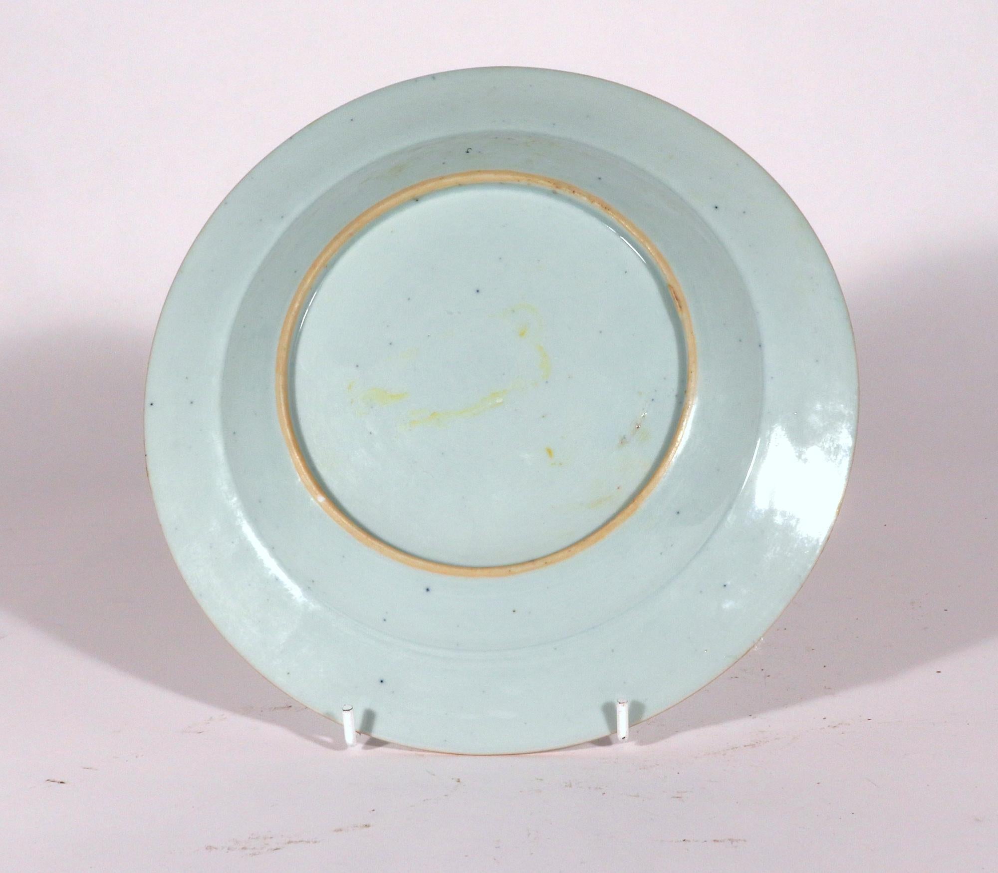 Chinese Export Porcelain En Grisaille Mythical Plate with Venus, Cupid @ Adonis 1