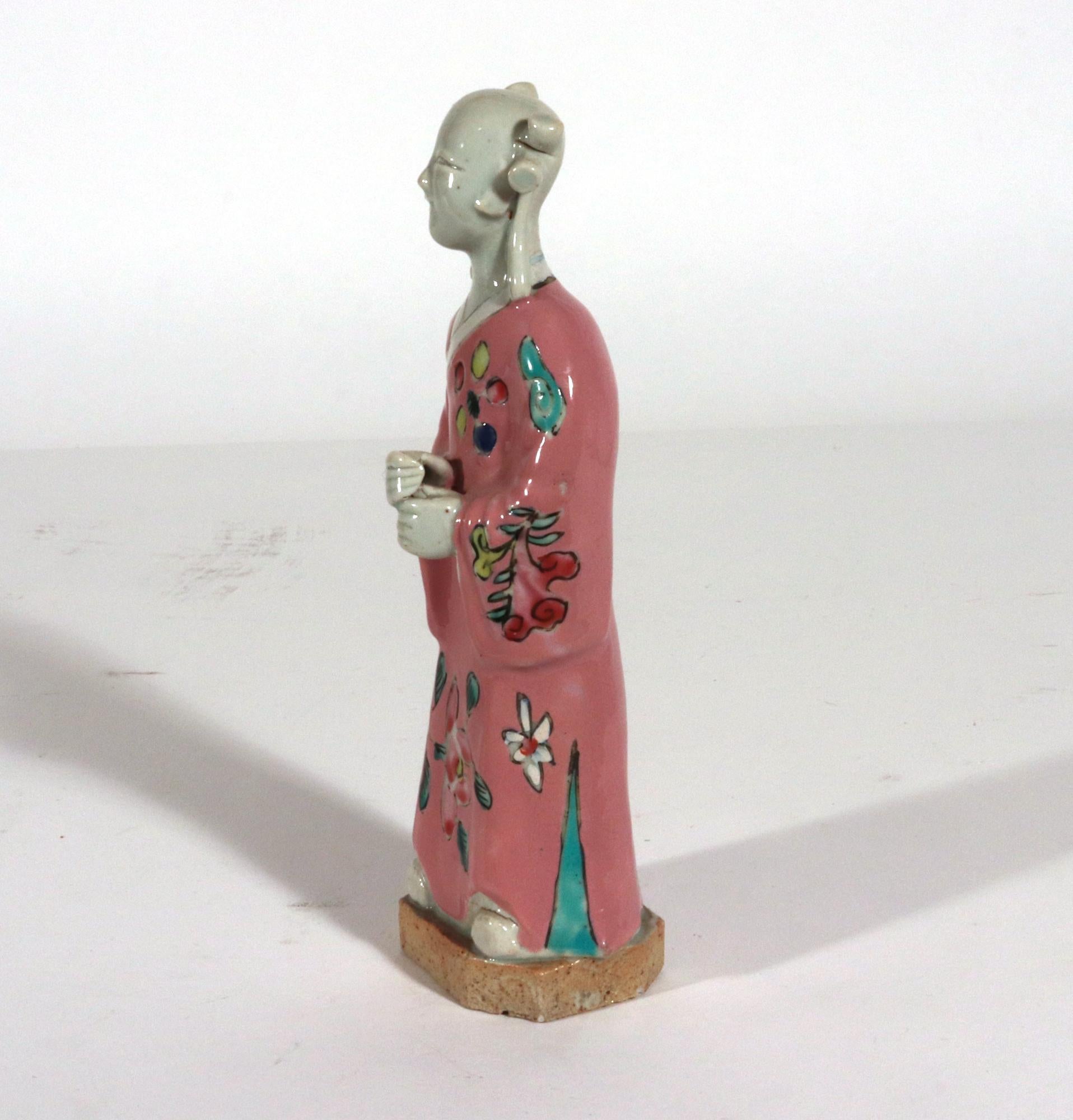 Chinese Export Porcelain Figures of Attendants, Set of Five For Sale 6