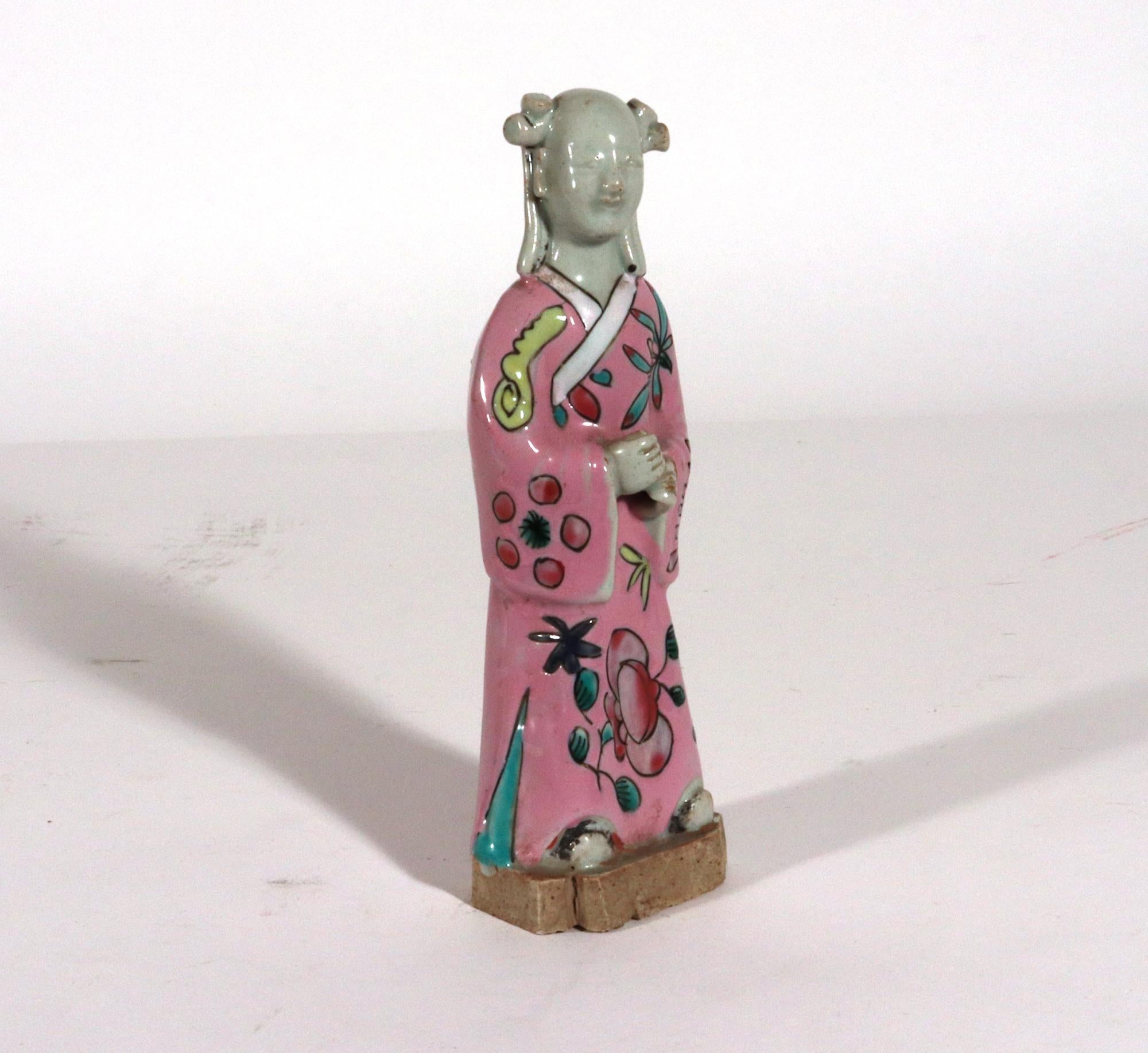 Chinese Export Porcelain Figures of Attendants, Set of Five For Sale 11