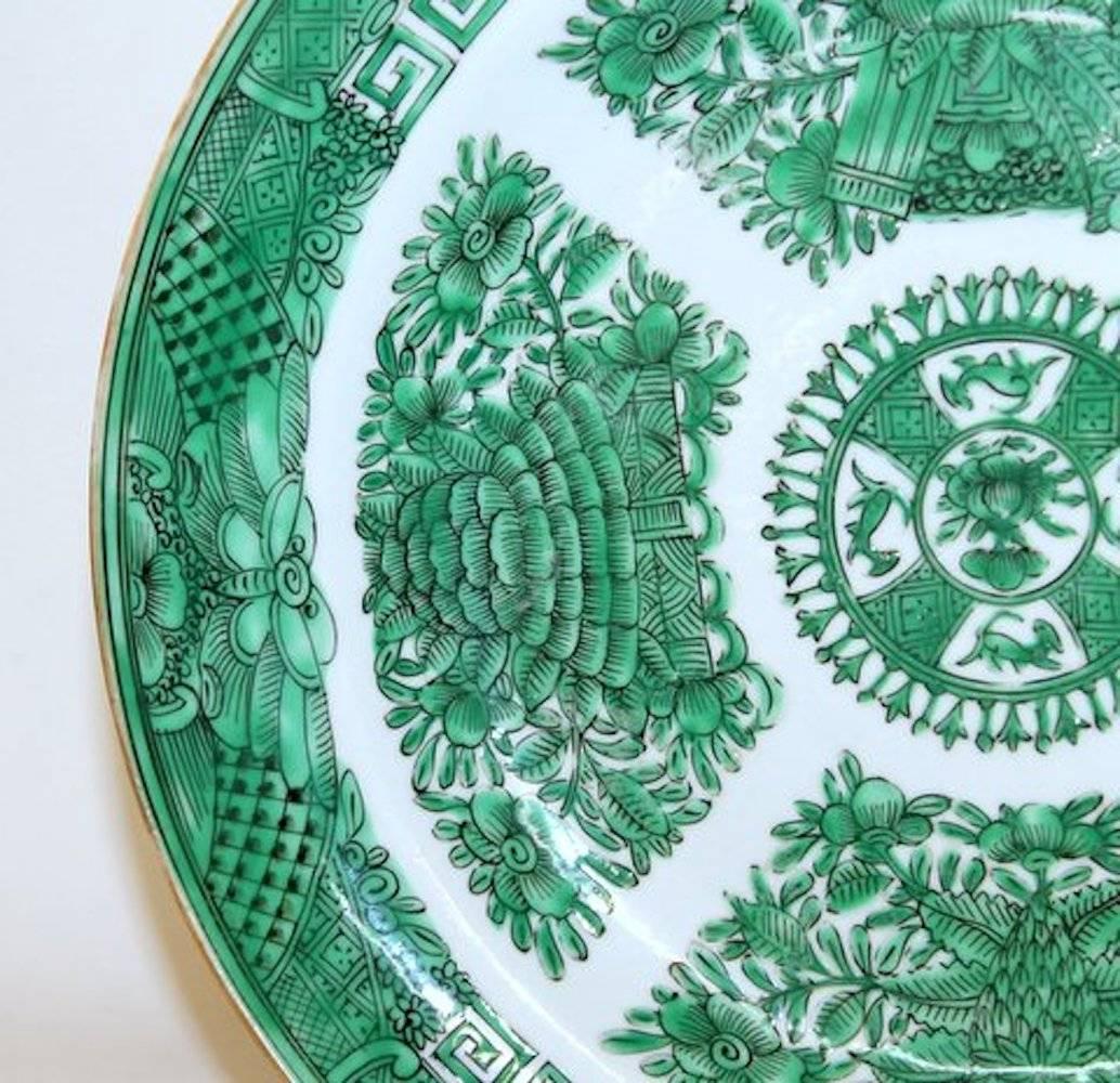 Chinois Assiette creuse en porcelaine d'exportation chinoise 