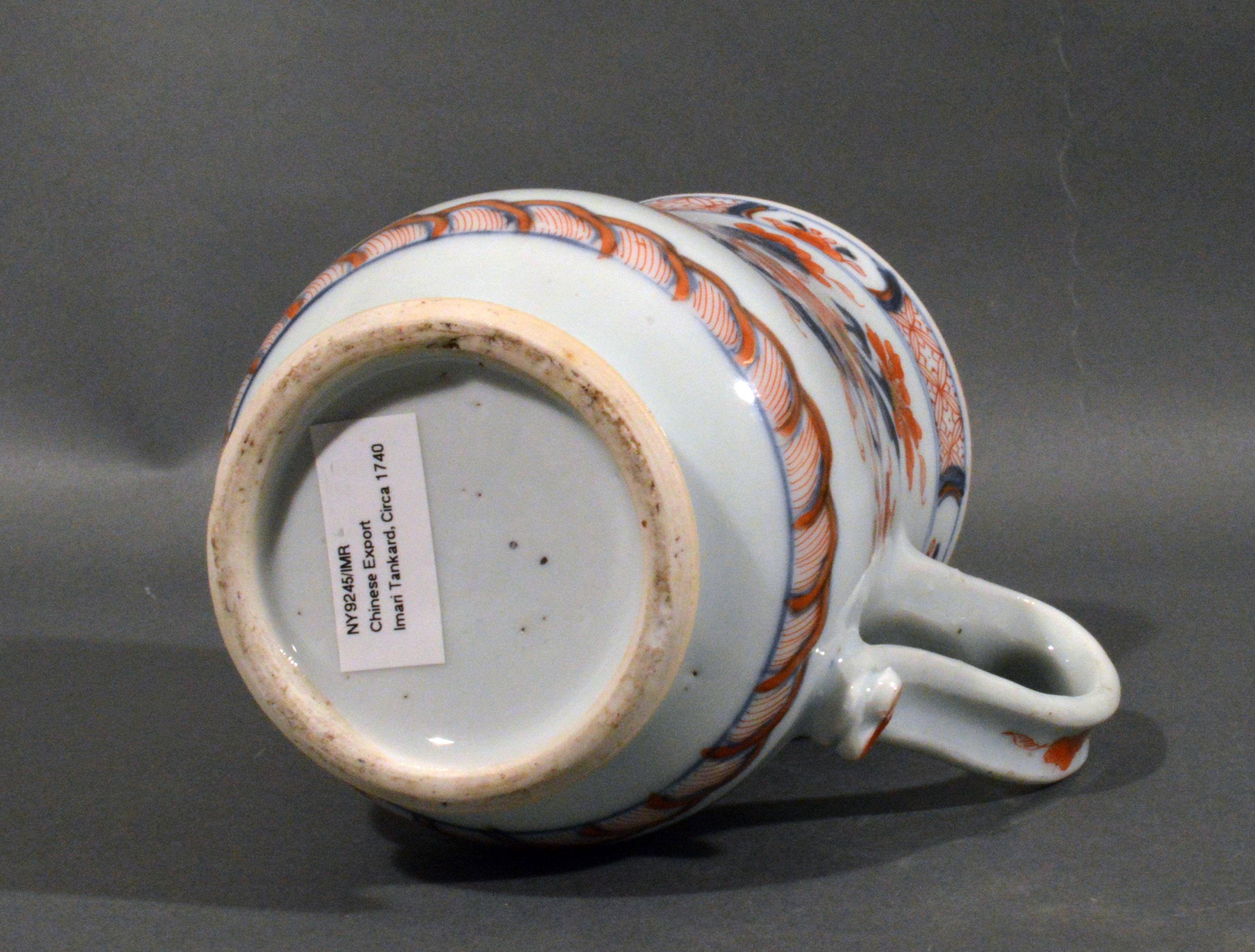 Chinese Export Porcelain Imari Bell-Shaped Large Tankard, circa 1740 1