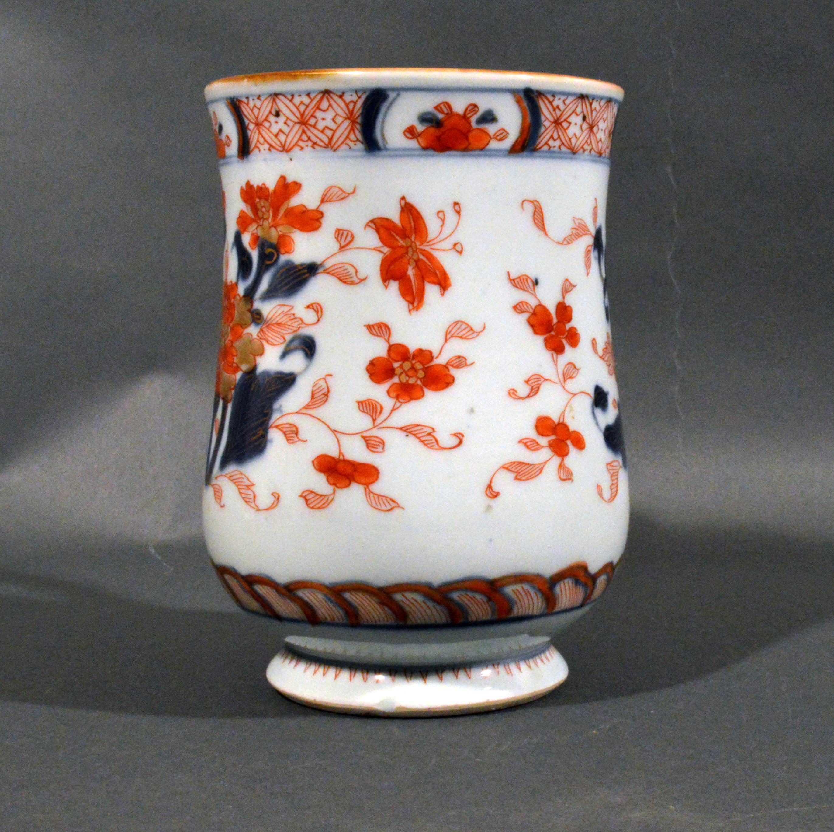 Chinese Export Porcelain Imari Bell-Shaped Large Tankard, circa 1740 2