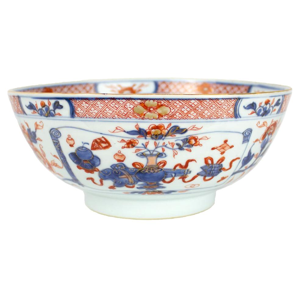 Chinese Export Porcelain Imari Bowl, Qianlong '1736-1795' For Sale