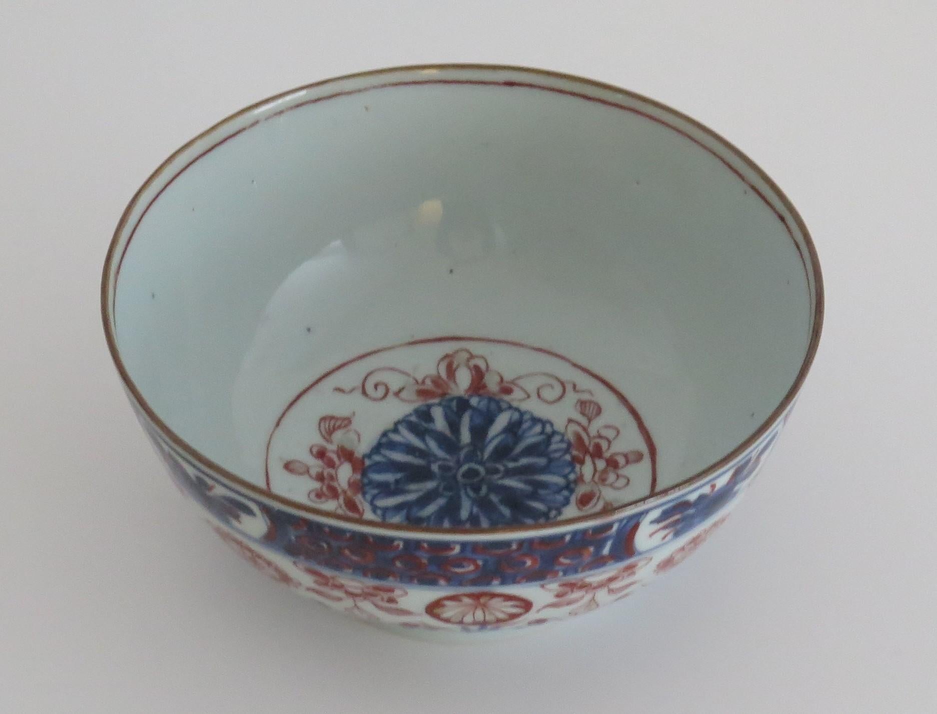 Chinese Export Porcelain Imari Bowl, Qing Circa 1730 2