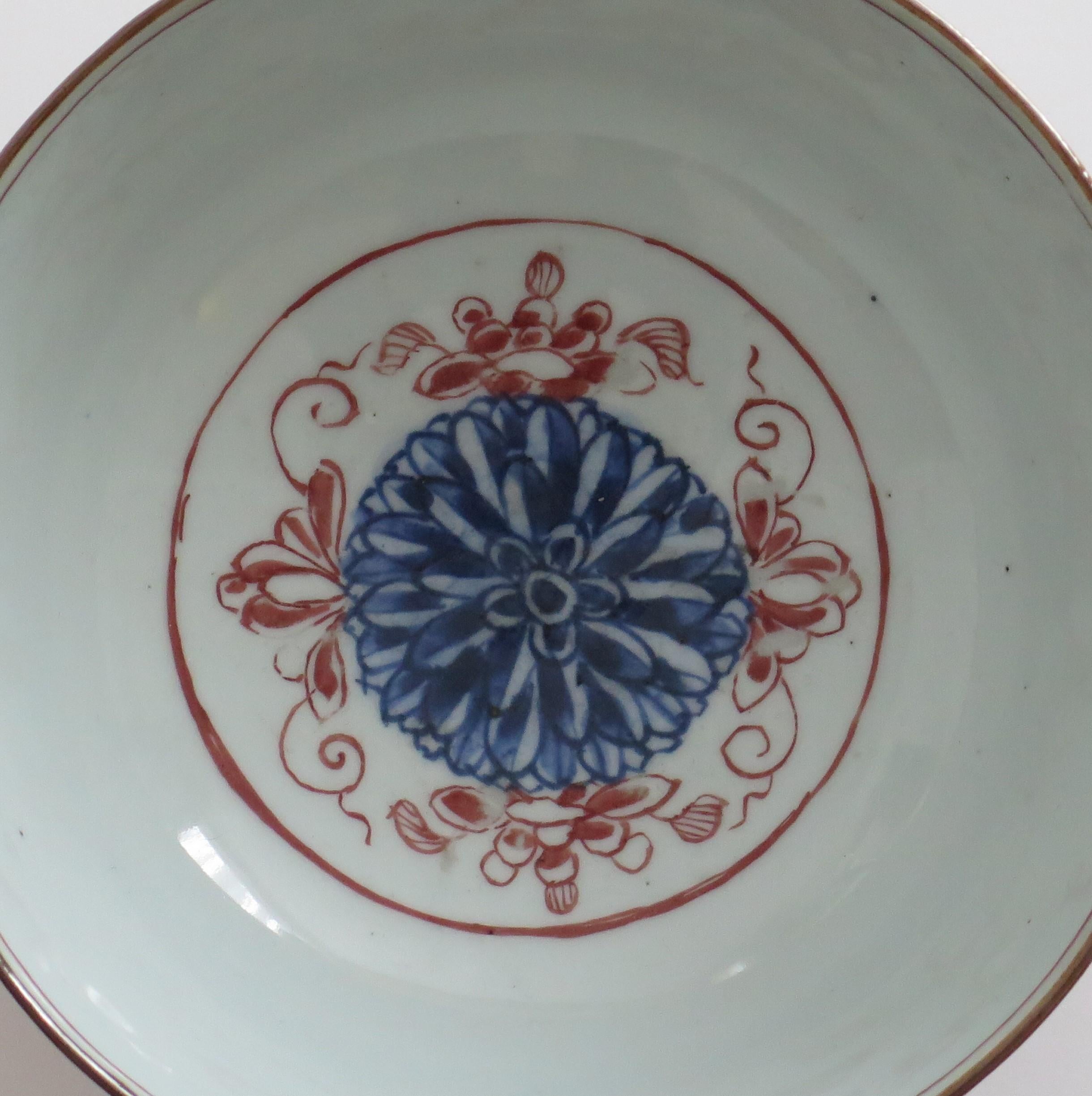 Chinese Export Porcelain Imari Bowl, Qing Circa 1730 3
