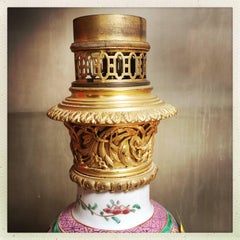 Chinese Export Porcelain Lamp Base
