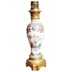 Chinese Export Porcelain Lamp Base