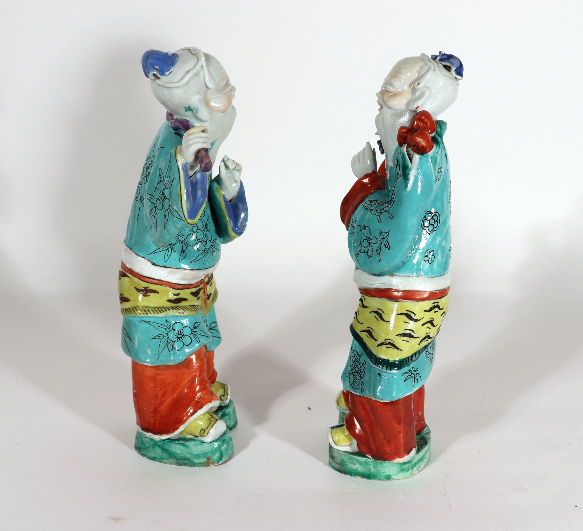 Chinese Export Porcelain Large Figures of Mythical Characters For Sale 3