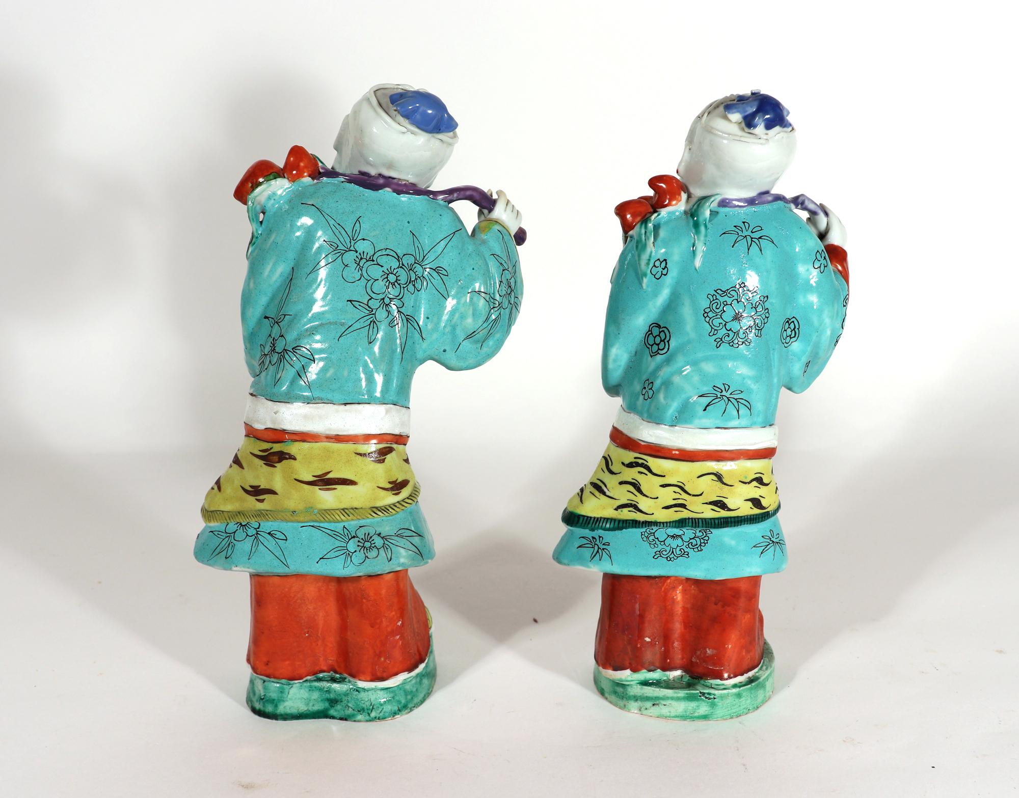 Chinese Export Porcelain Large Figures of Mythical Characters For Sale 4