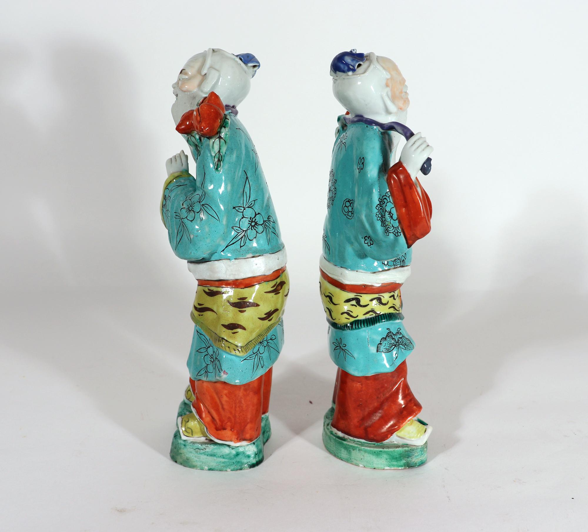 Chinese Export Porcelain Large Figures of Mythical Characters For Sale 1