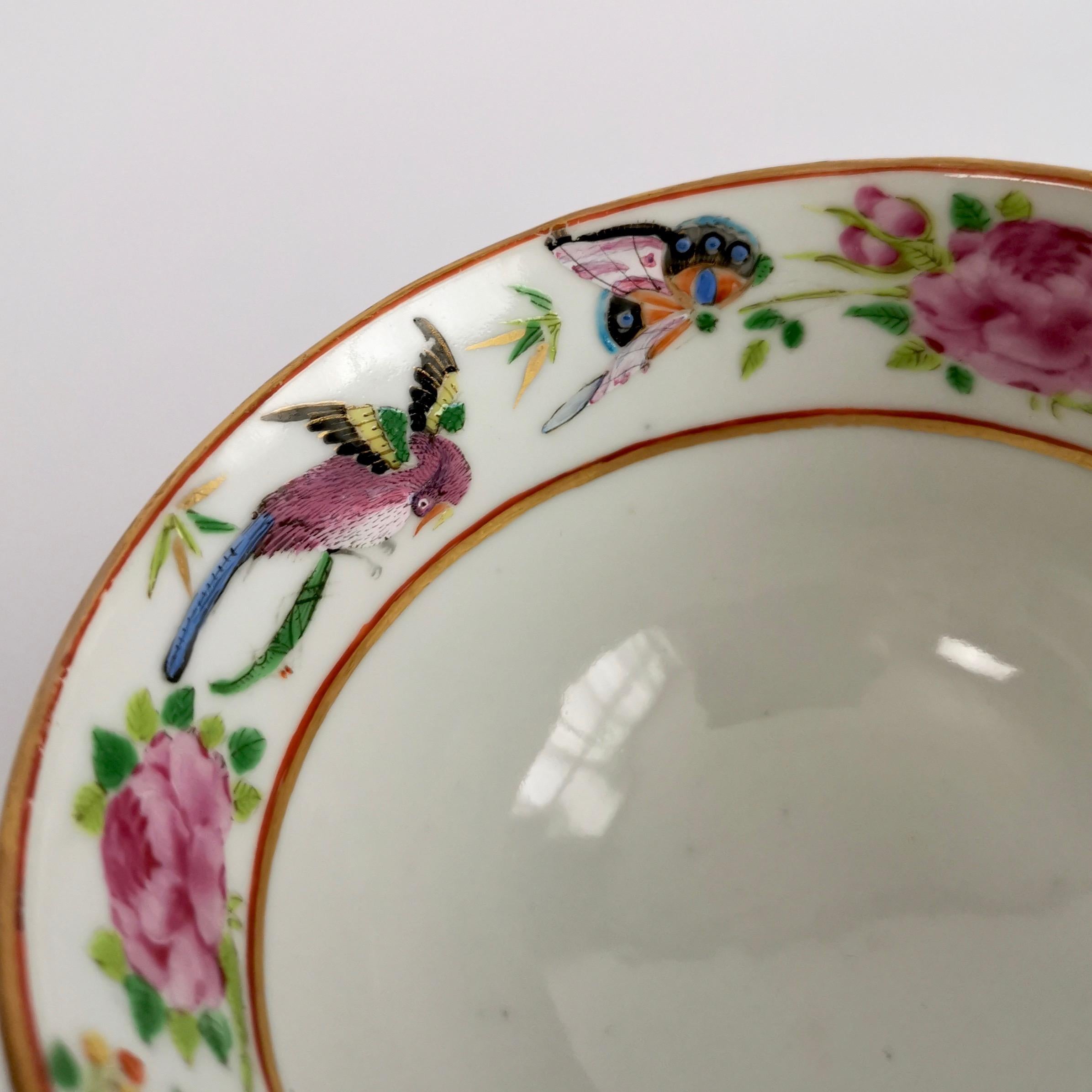 Chinese Export Porcelain Breakfast Teacup, Canton Famille Verte Figures, '1' 2