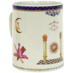 Chinese Export Porcelain Masonic Mug, circa 1795