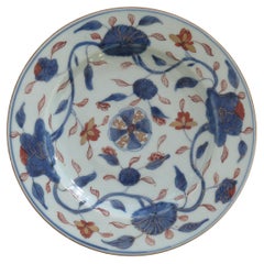 Chinese Export Porcelain Plate Imari Decoration, Qing Late Kangxi Ca 1720 