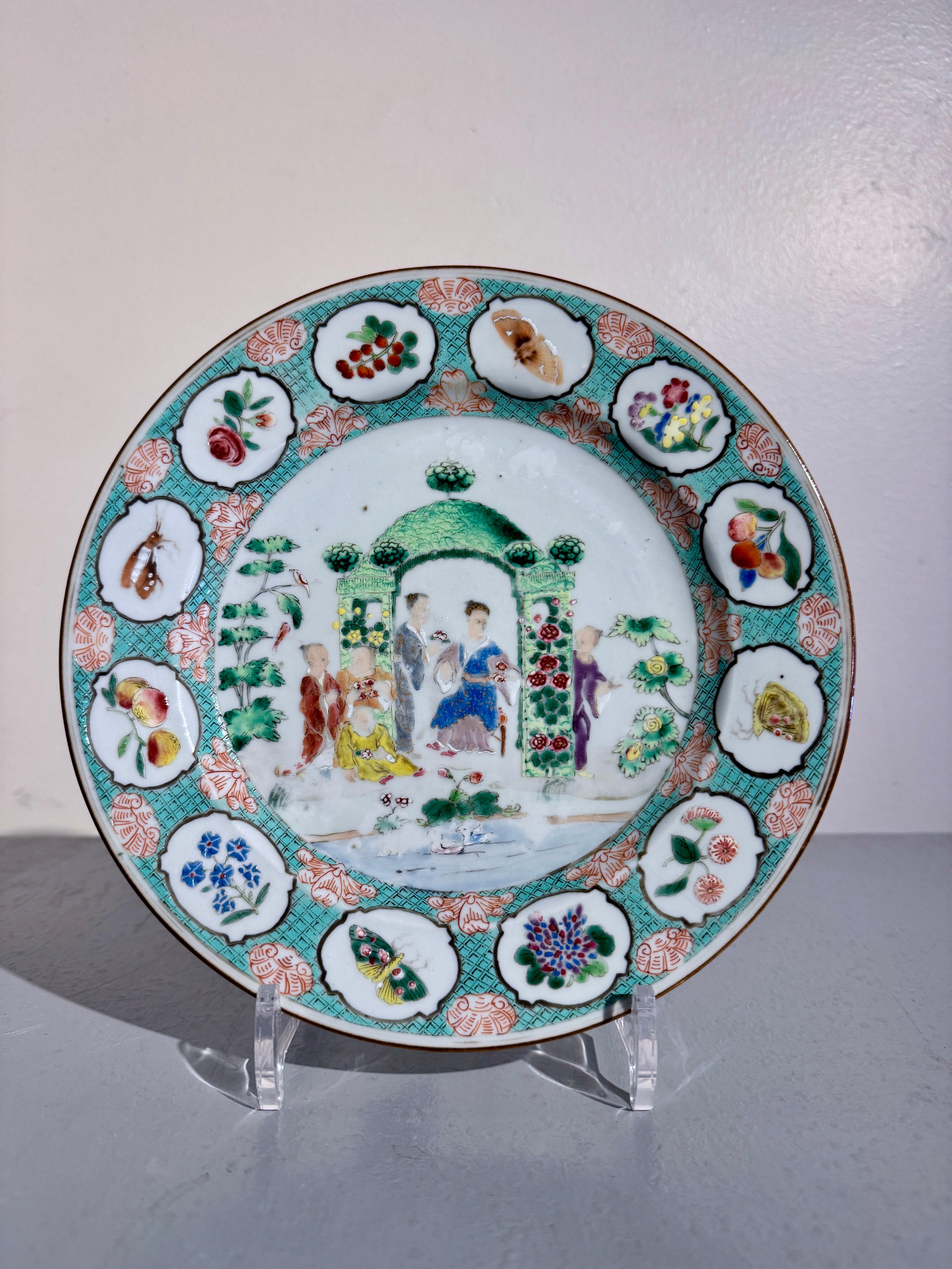A fine and rare Chinese Export famille rose enameled porcelain 