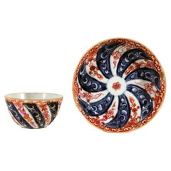 Teeschale und Untertasse aus chinesischem Exportporzellan mit dem „Queen Charlotte“-Muster, Kangxi-Periode
