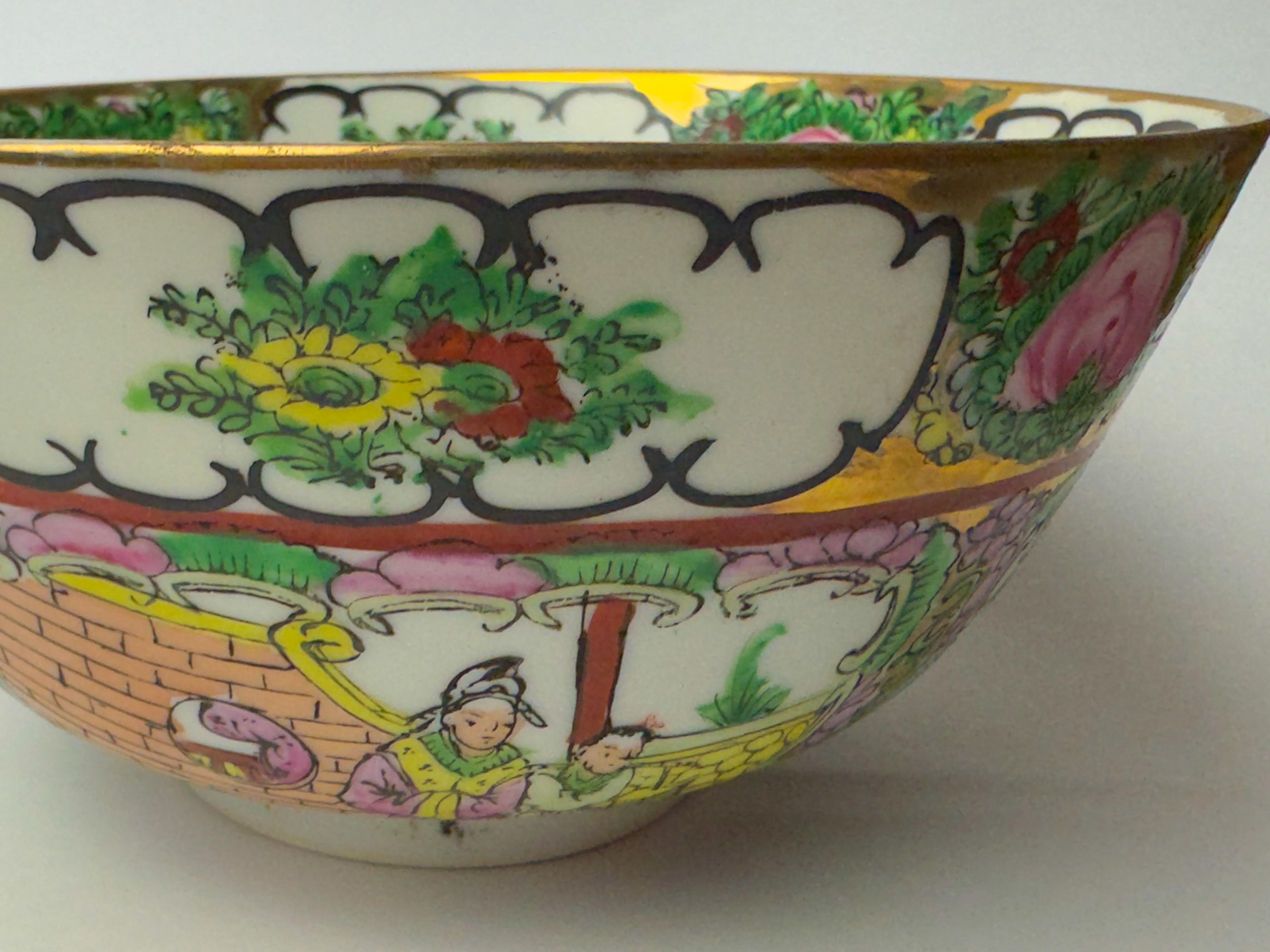 Bol à riz en porcelaine d'exportation chinoise, Macao, 20e siècle en vente 7