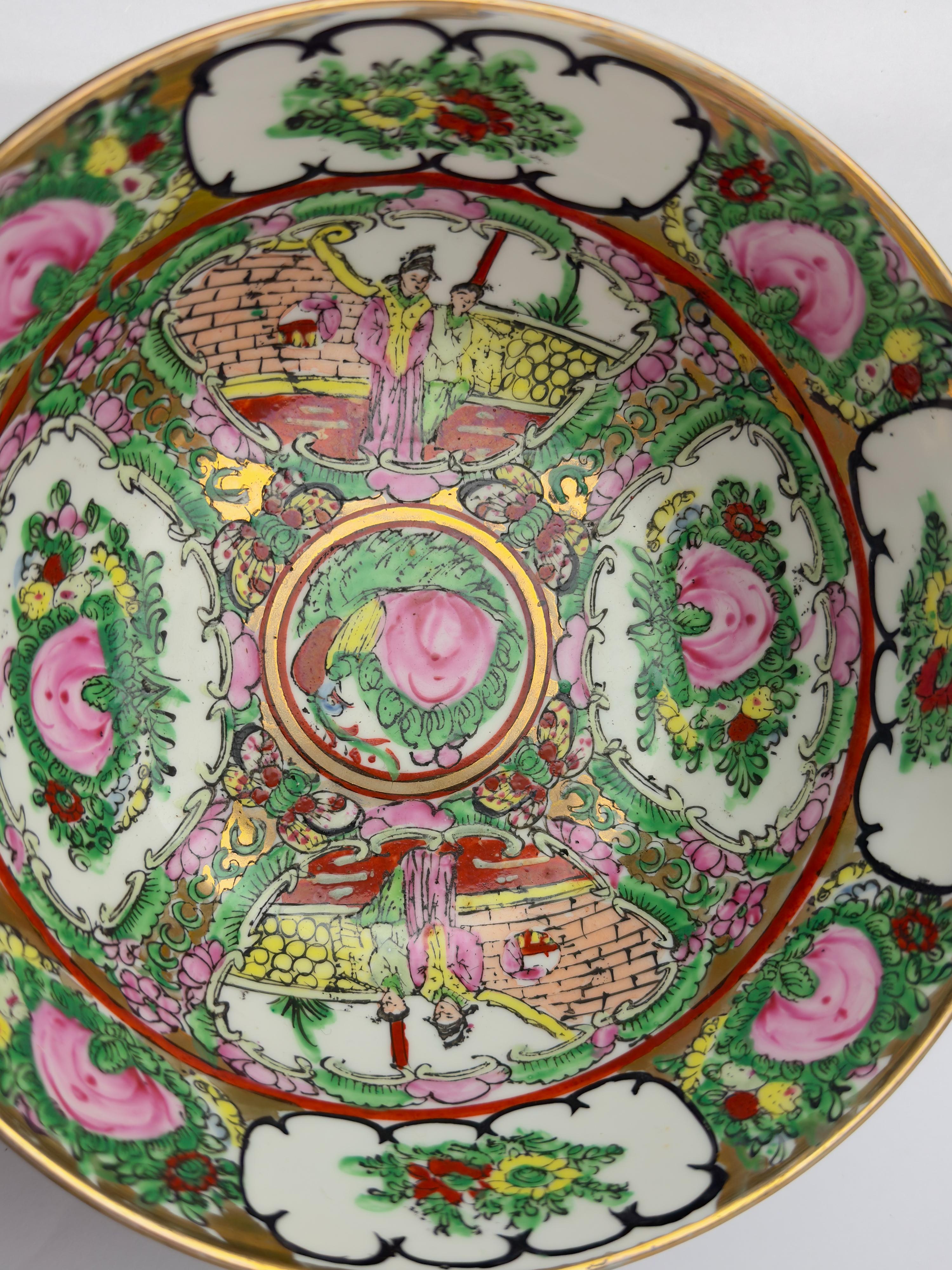 Bol à riz en porcelaine d'exportation chinoise, Macao, 20e siècle en vente 2